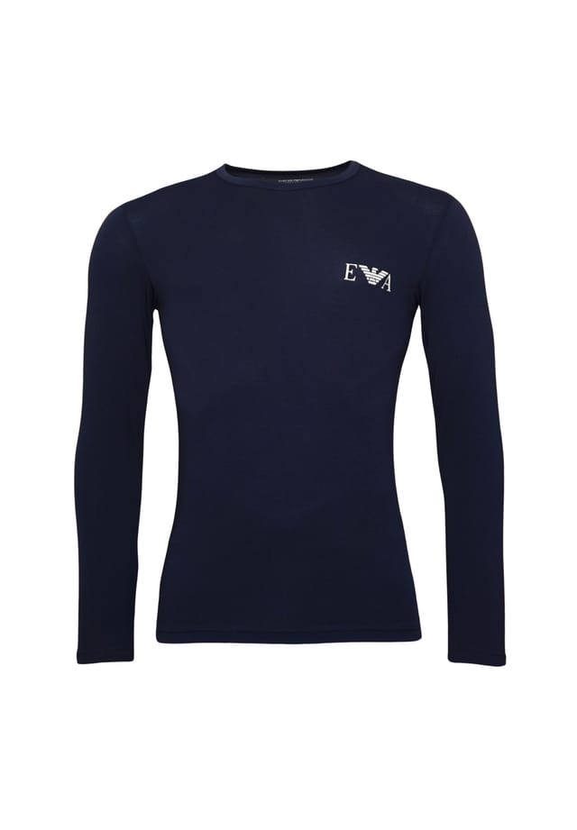 

Рубашка с длинными рукавами Emporio Armani, синий