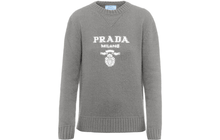 

Кашемировый свитер женский серый Prada
