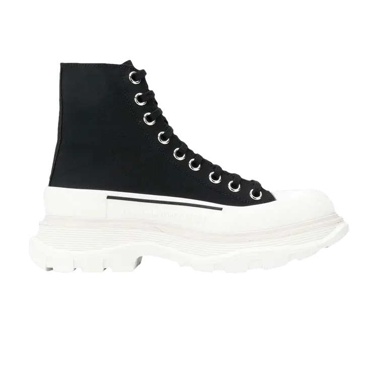 Кроссовки Alexander McQueen Alexander McQueen Wmns Tread Slick Boots 'Black White', черный