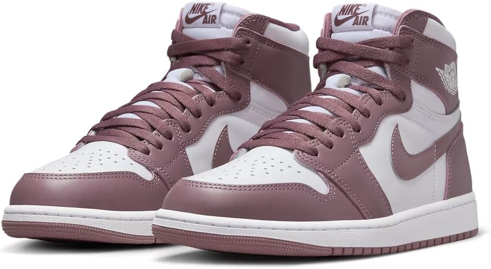 Мужские кроссовки Air Jordan 1 High Nike, белый/фиолетовый/сиреневый — фото 3