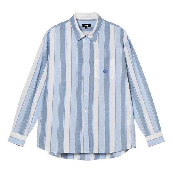 

Рубашка wide striped shirt 'blue' Stussy, синий