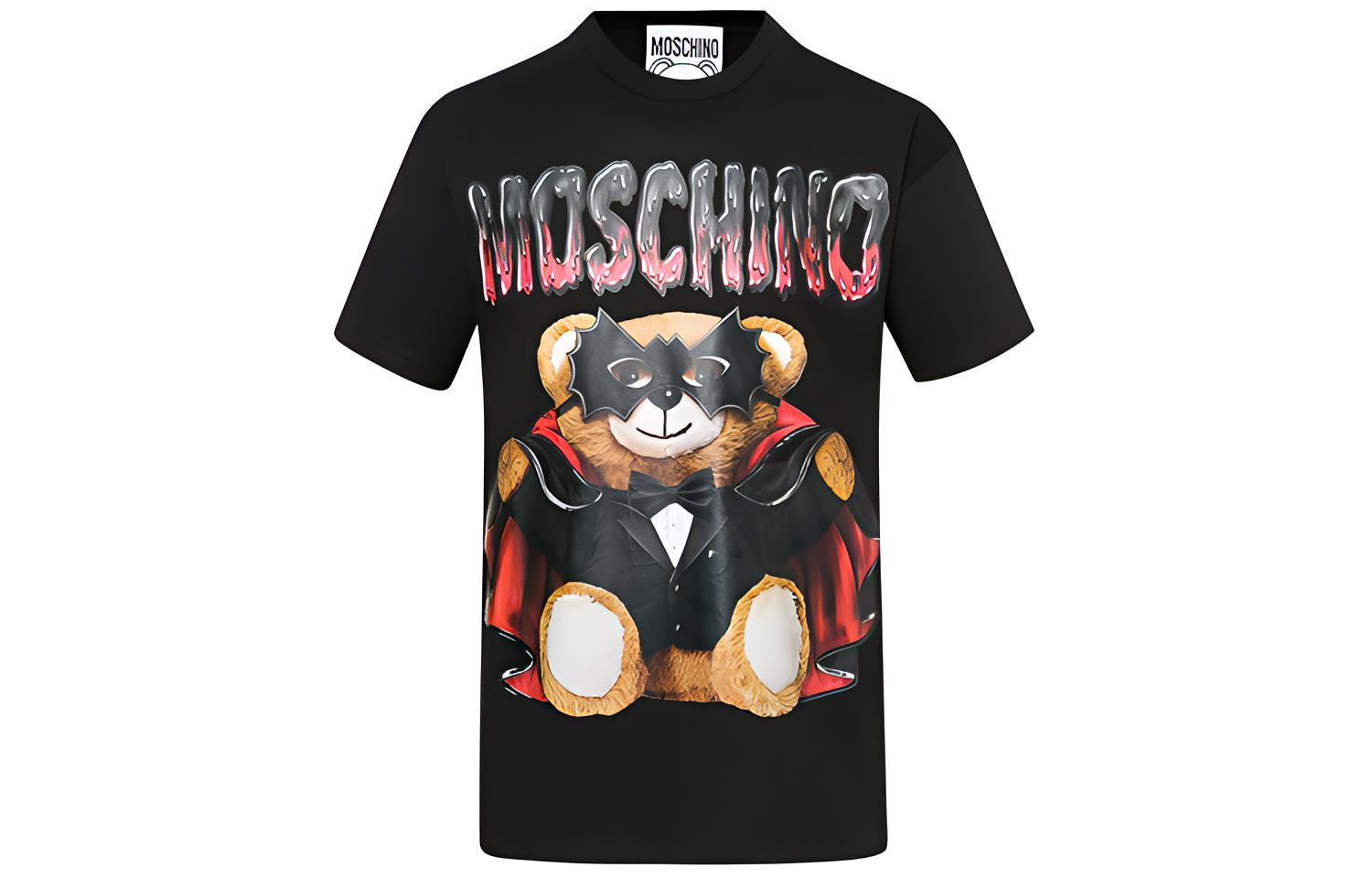

Футболка женская черная MOSCHINO