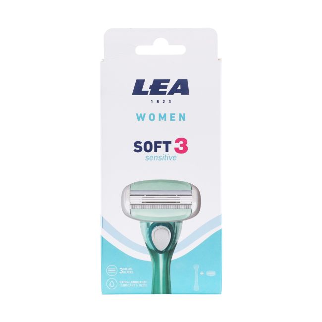 

Бритва для женщин Women soft 3 sensitive + сменная головка Lea