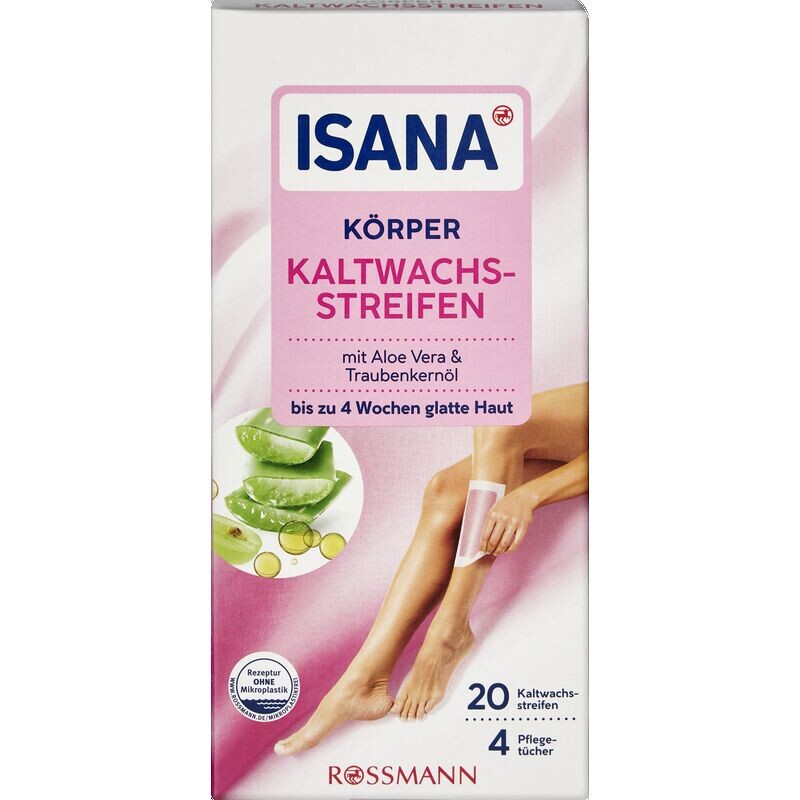 

Холодный воск полоскает тело ISANA, 20 шт.