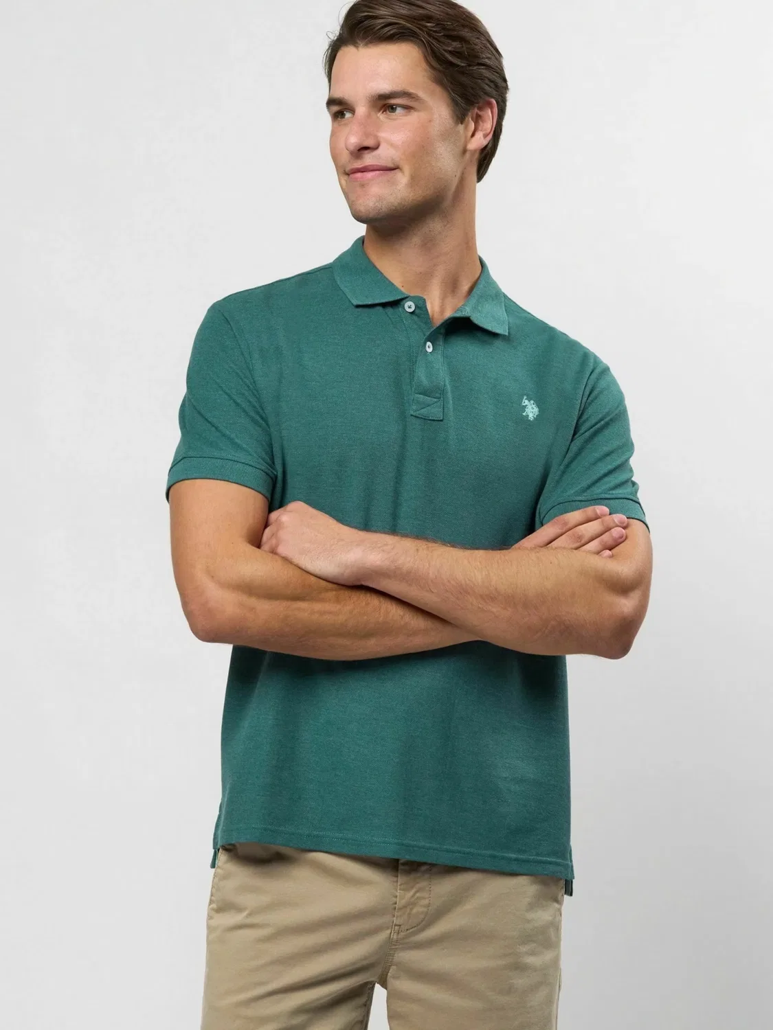 Рубашка на пуговицах стандартного кроя 'UMALFRED' U.S. Polo Assn., Turquoise — фото 3