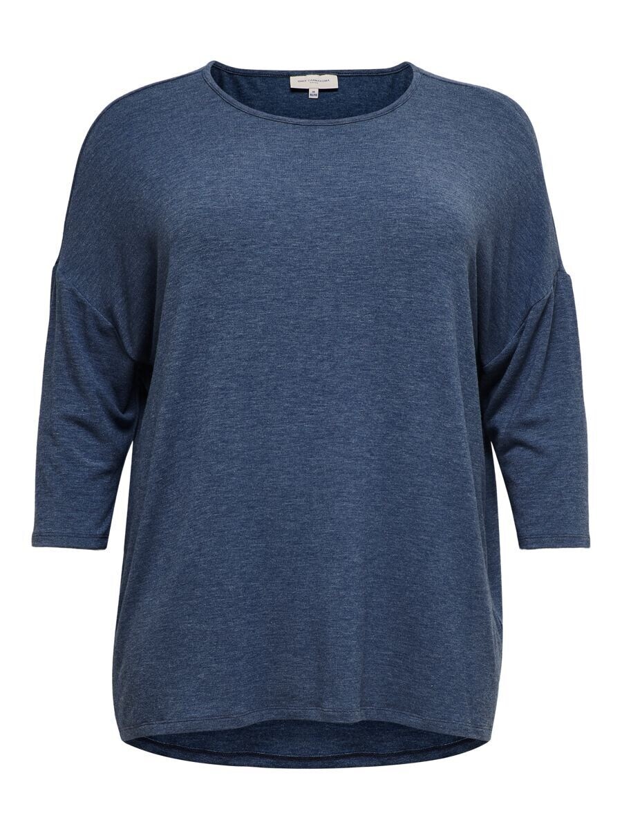 

Топ ONLY Carmakoma Shirt CARLamour, пятнистый синий