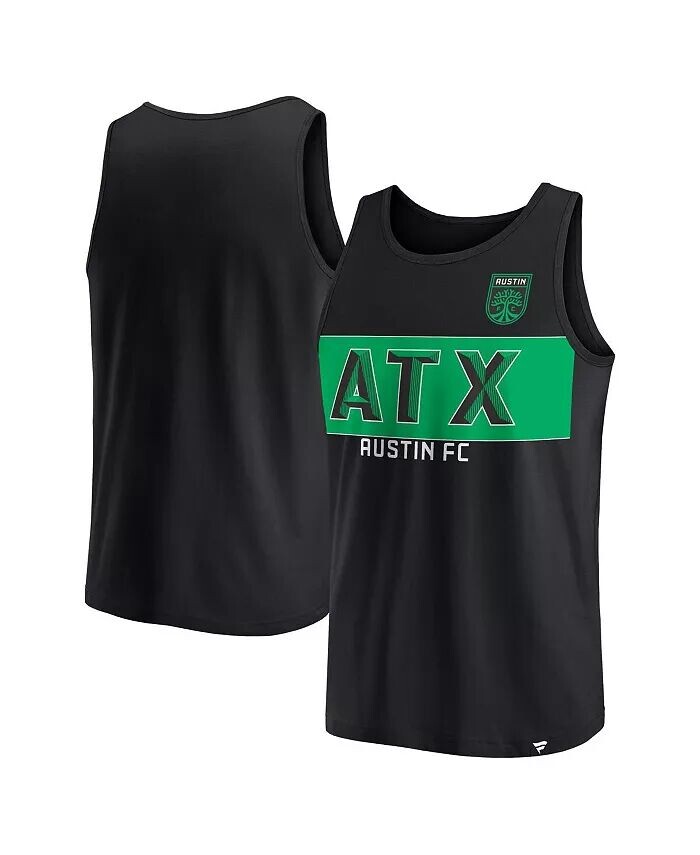 

Мужская черная майка Austin FC Run Angle Fanatics