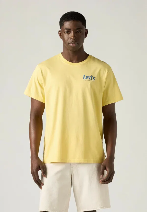 Футболка Levi'S, модель levis records crus, цвет желтый