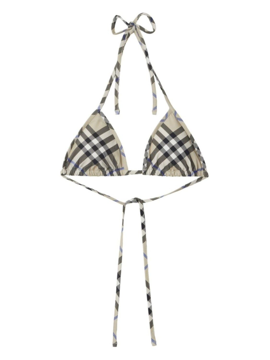 

Топ бикини с треугольными чашками Burberry, бежевый