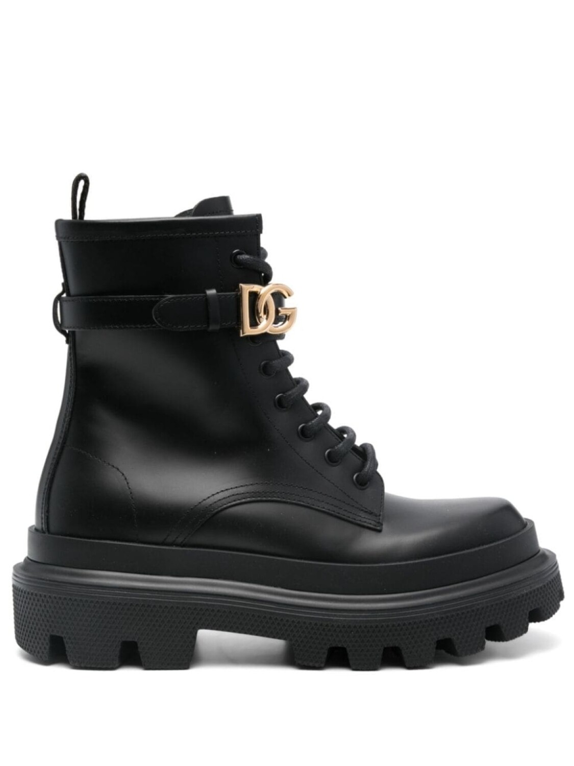 Dolce & Gabbana сапоги с пряжкой-логотипом, черный