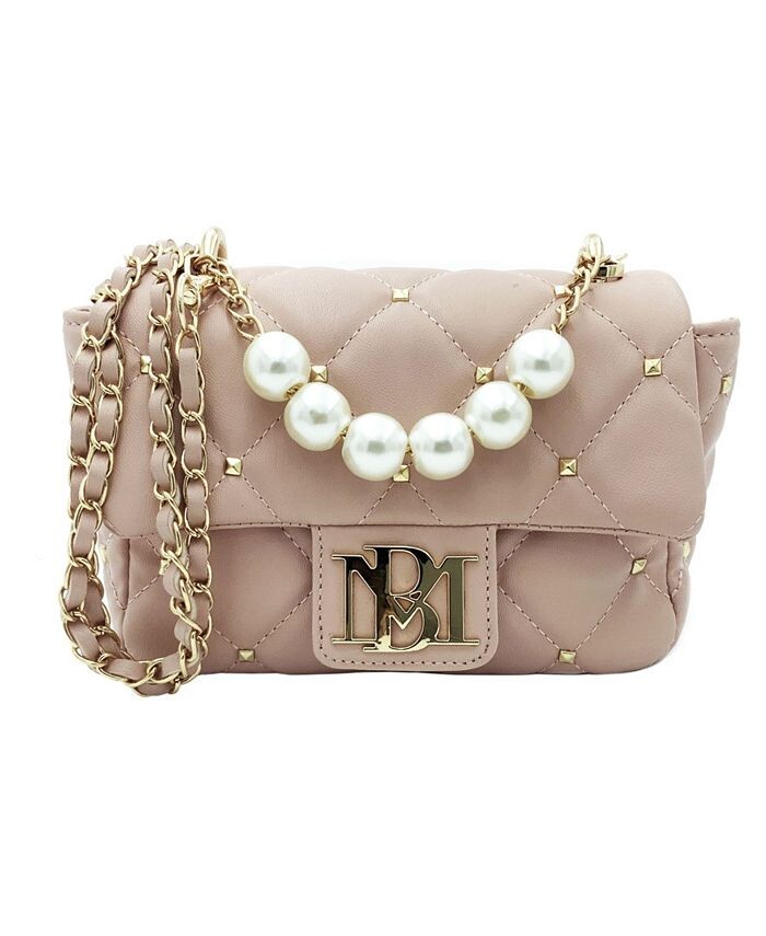 

Женская стеганая мини-сумка с клапаном Badgley Mischka, розовый