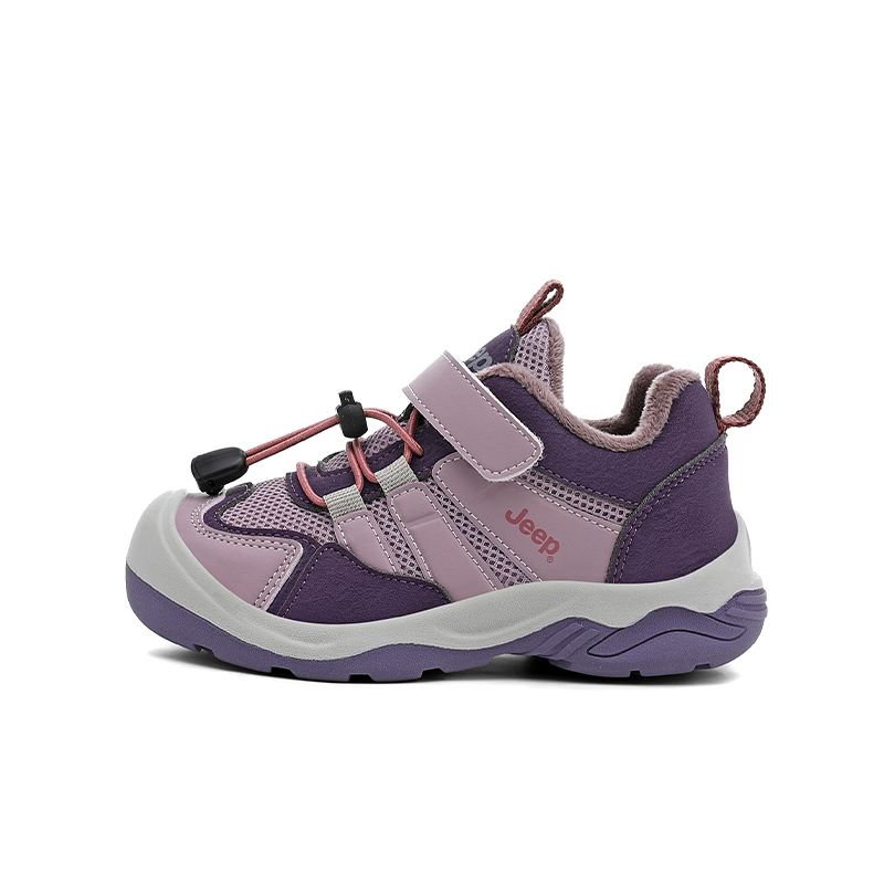 

Explorer 20 детские утепленные нескользящие износостойкие ботинки Jeep, twiсветло-фиолетовый/glacier серый[thin cotton]