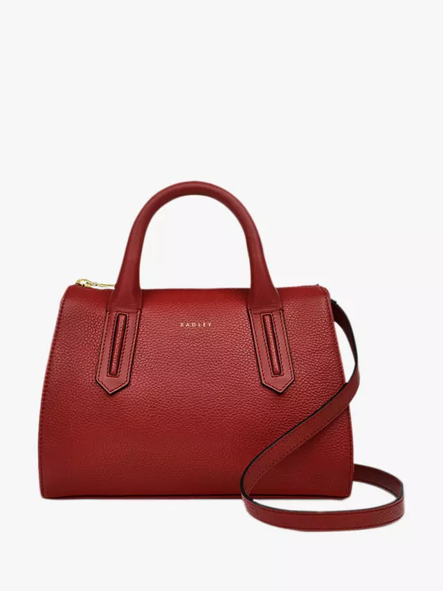 

Сумка Radley Bagders Walk 2.0 Leather Small Zip Top Grab, цвет claret