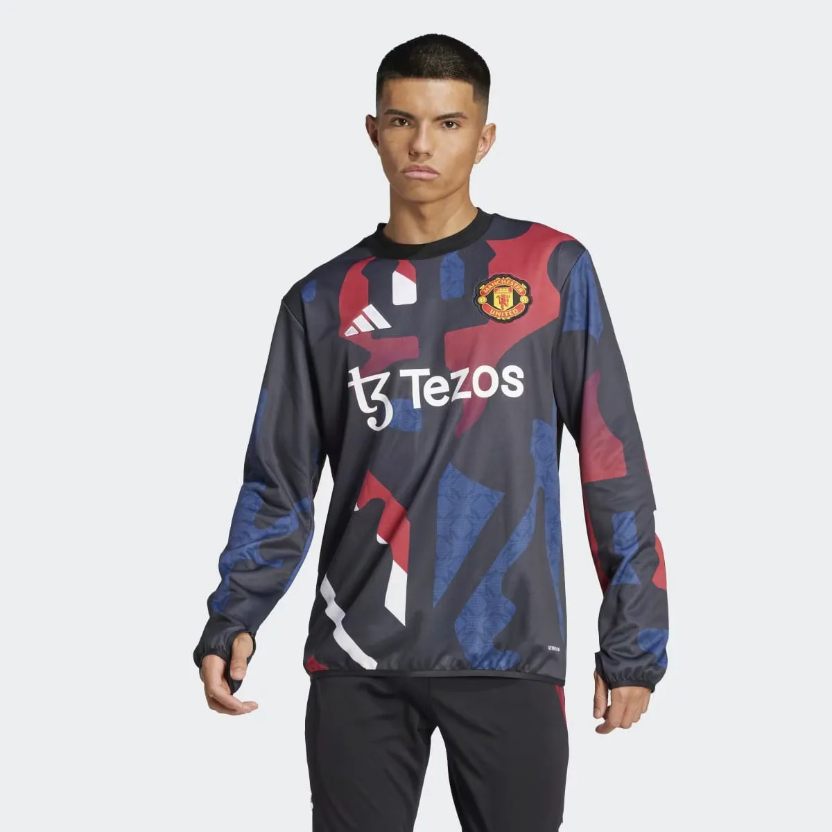 

Мужская толстовка Adidas Manchester United 24/25 Warm-Up, черный