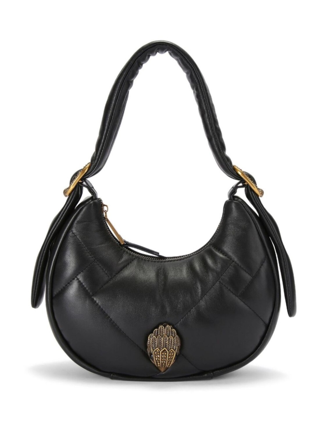 

Kurt Geiger London маленькая сумка на плечо Kensington Hobo Puff, черный
