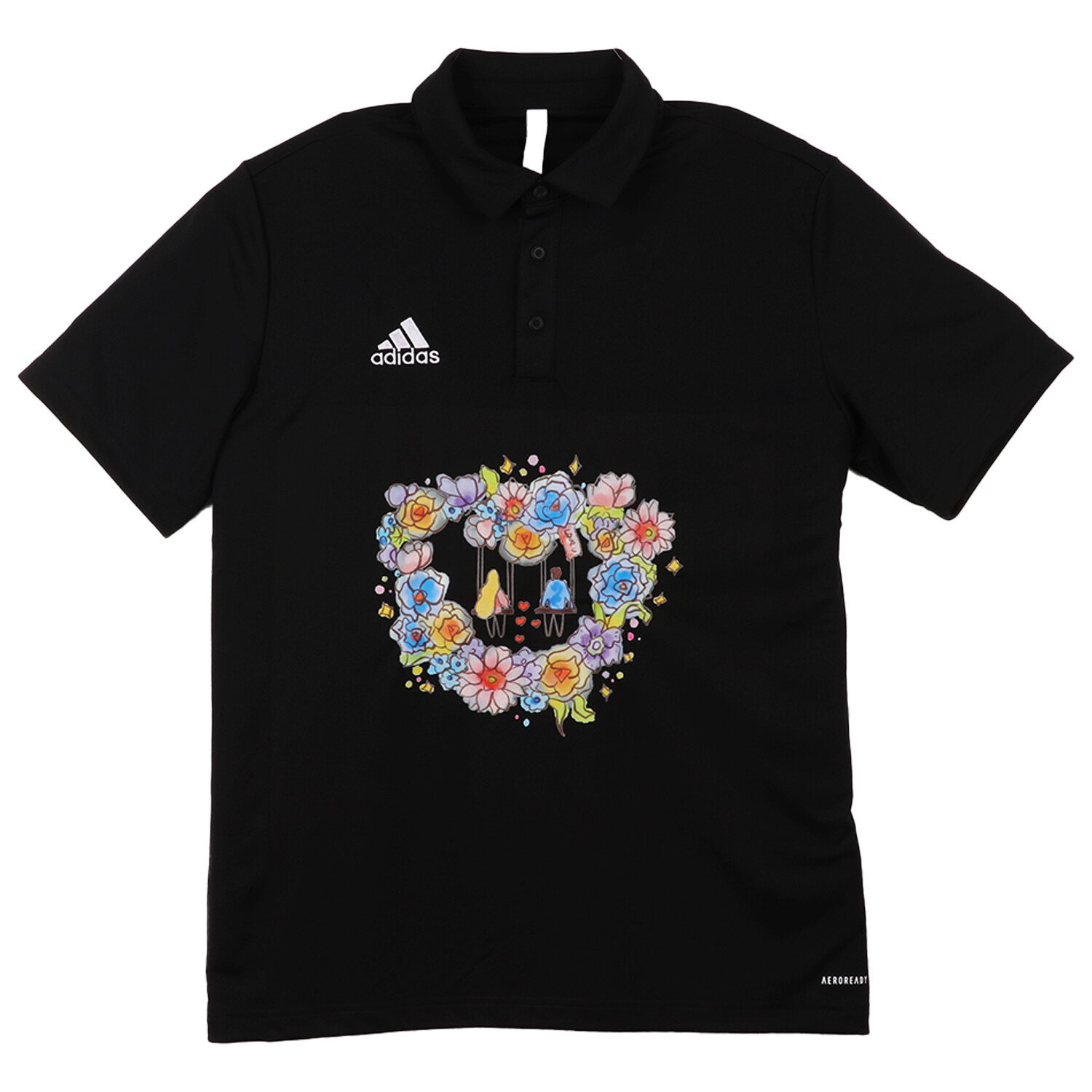 

Рубашка поло мужская черная Adidas, черный