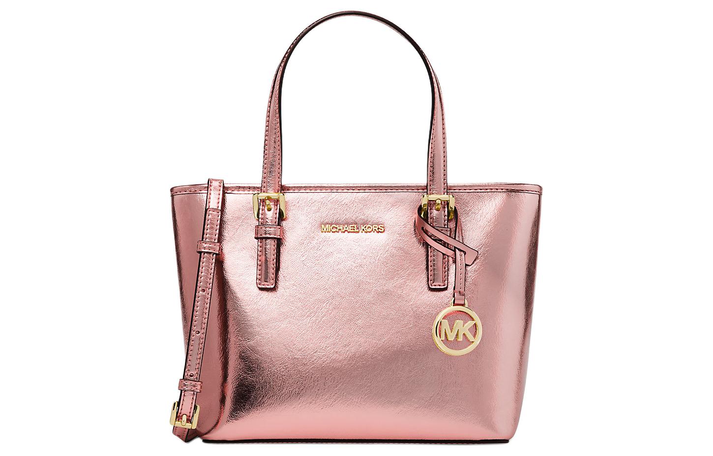 

MICHAEL KORS Дорожная сумка из полиуретана для покупок через плечо кроссбоди женская розовое золото