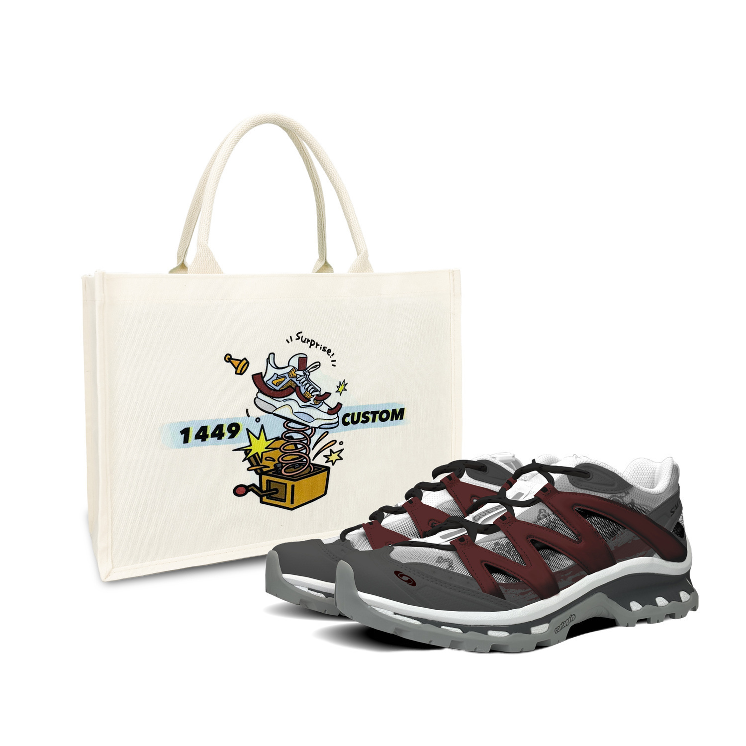 

SALOMON Туристические ботинки XT Quest Unisex красный черный