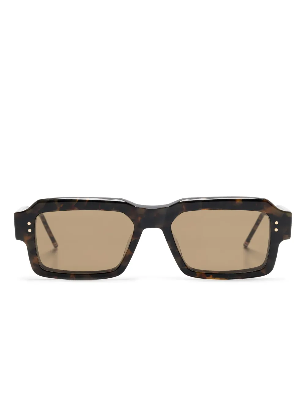

Солнцезащитные очки в прямоугольной оправе Thom Browne Eyewear, коричневый
