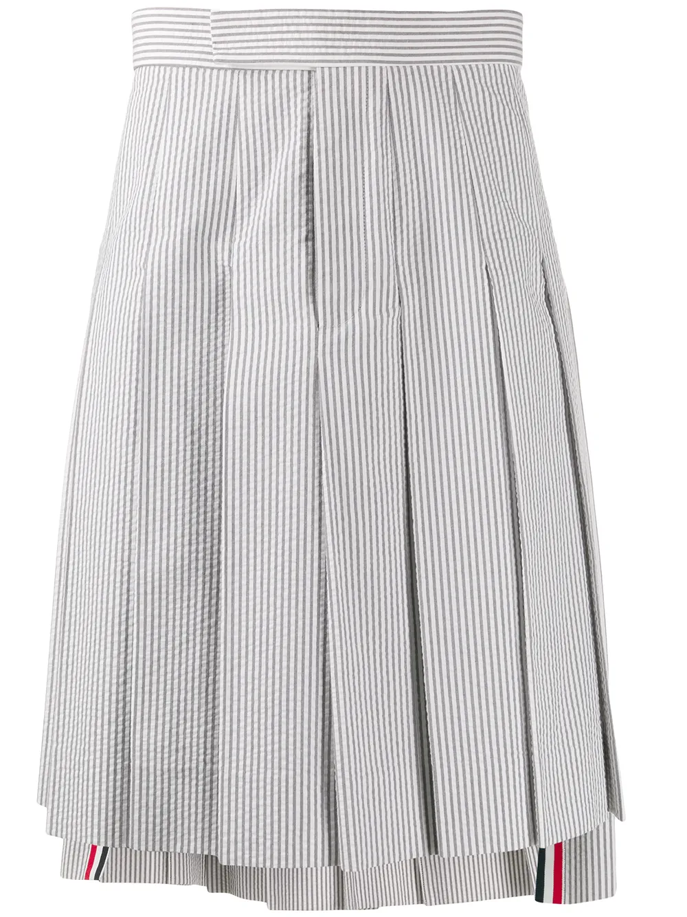 

Юбка из сирсакера THOM BROWNE, серый