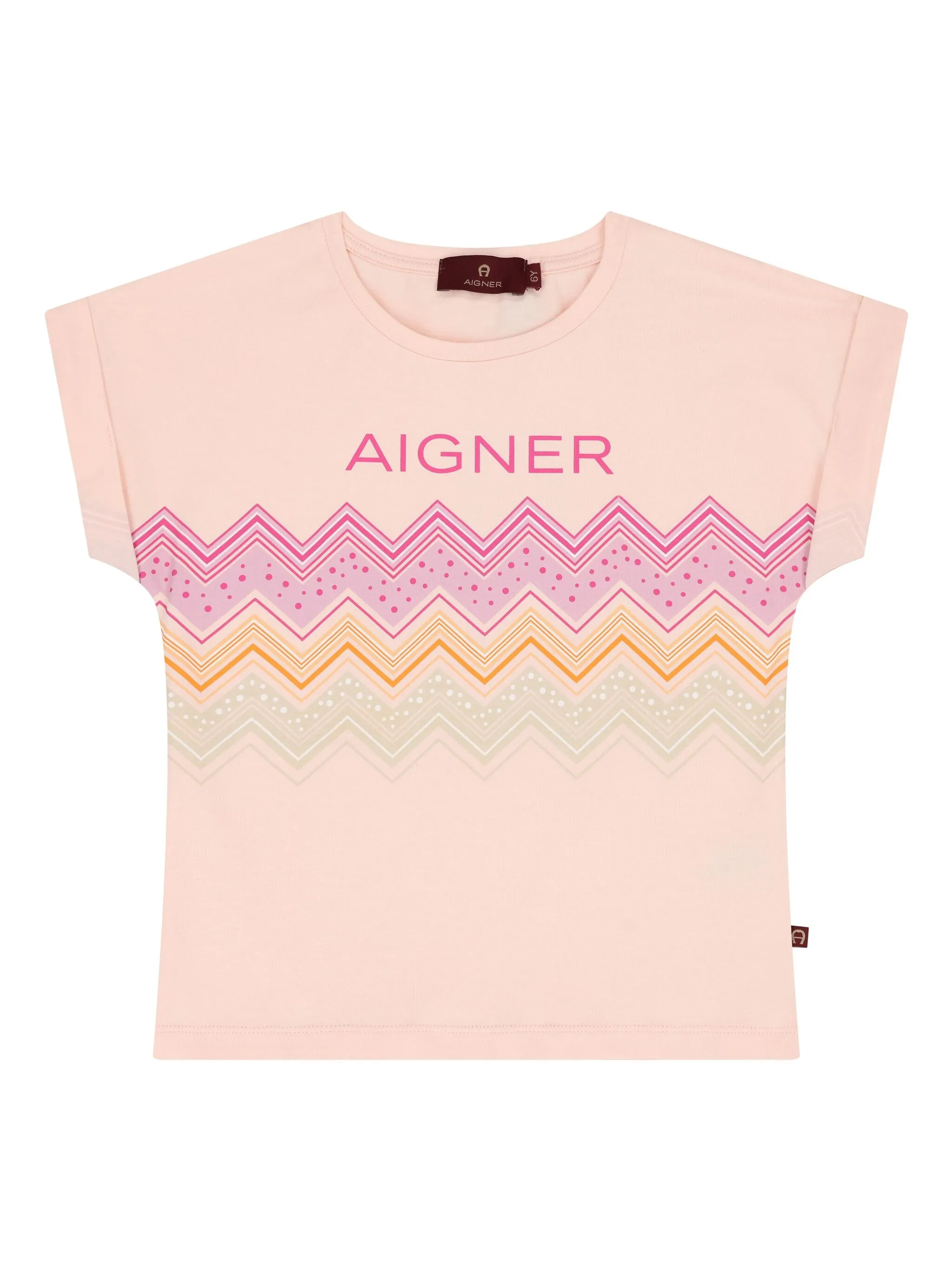 

Футболка с логотипом Aigner Kids, розовый