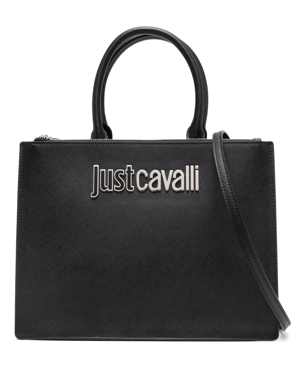 

Сумка-тоут с логотипом Just Cavalli, черный