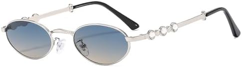 

Уникальная маленькая овальная металлическая оправа для очков с бриллиантами 2027 года. Модные солнцезащитные очки со стразами для женщин. Элегантные и сексуальные очки MTZJH, C5