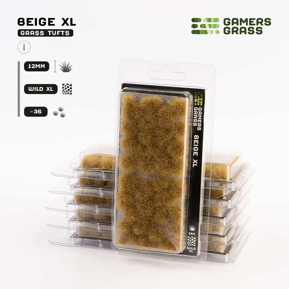 

Аксессуары Gamers Grass Gamers Grass Tufts: Beige - Wild XL 12mm
