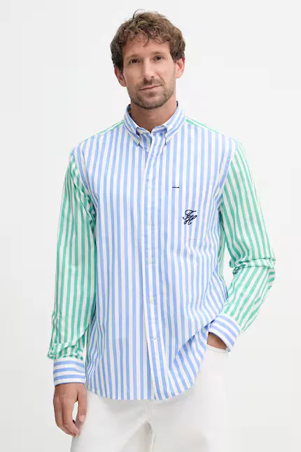 Рубашка в полоску SUMMER Tommy Hilfiger, синий