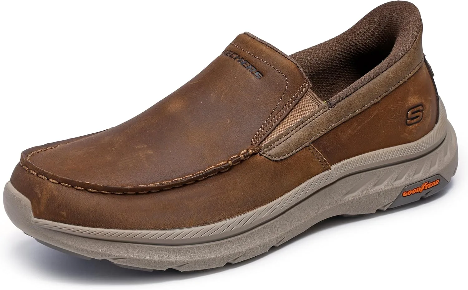 Мужские кроссовки Skechers Pollard - OsgoodMoc Toe, бежевый