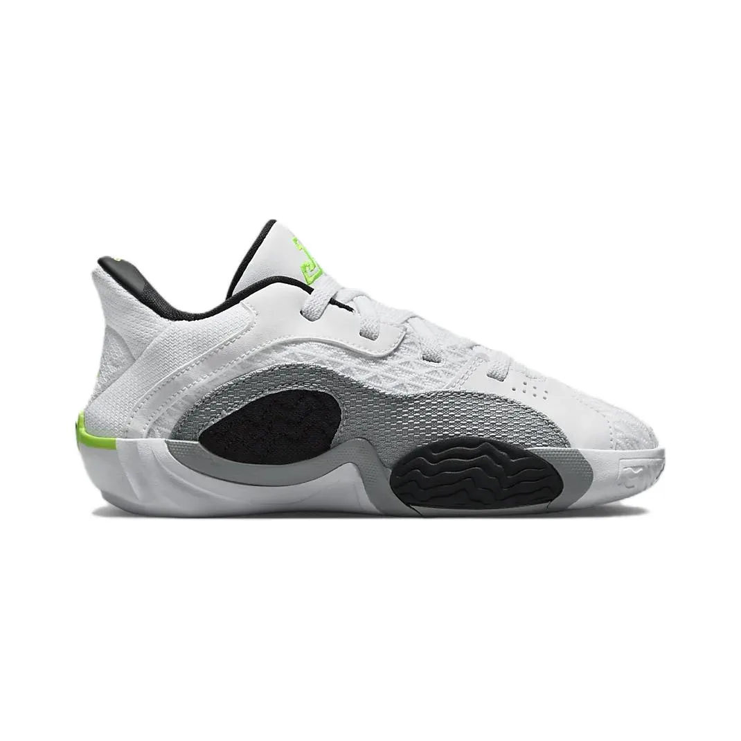 Jordan Детские баскетбольные кроссовки Tatum 2 Slip Resistant Low top белые черные серые для детей 3-7 лет — фото 3