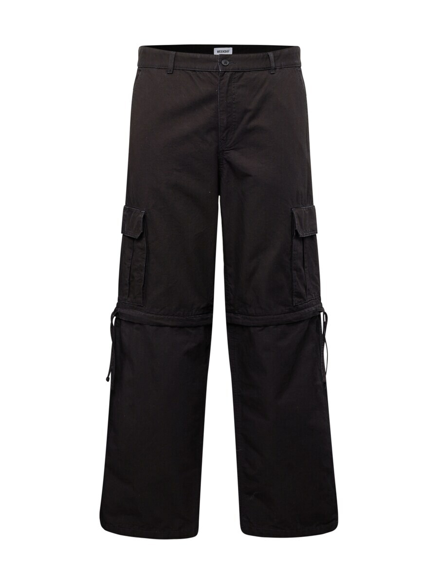 

Брюки-карго WEEKDAY Loose fit Cargo Pants Yuri, черный
