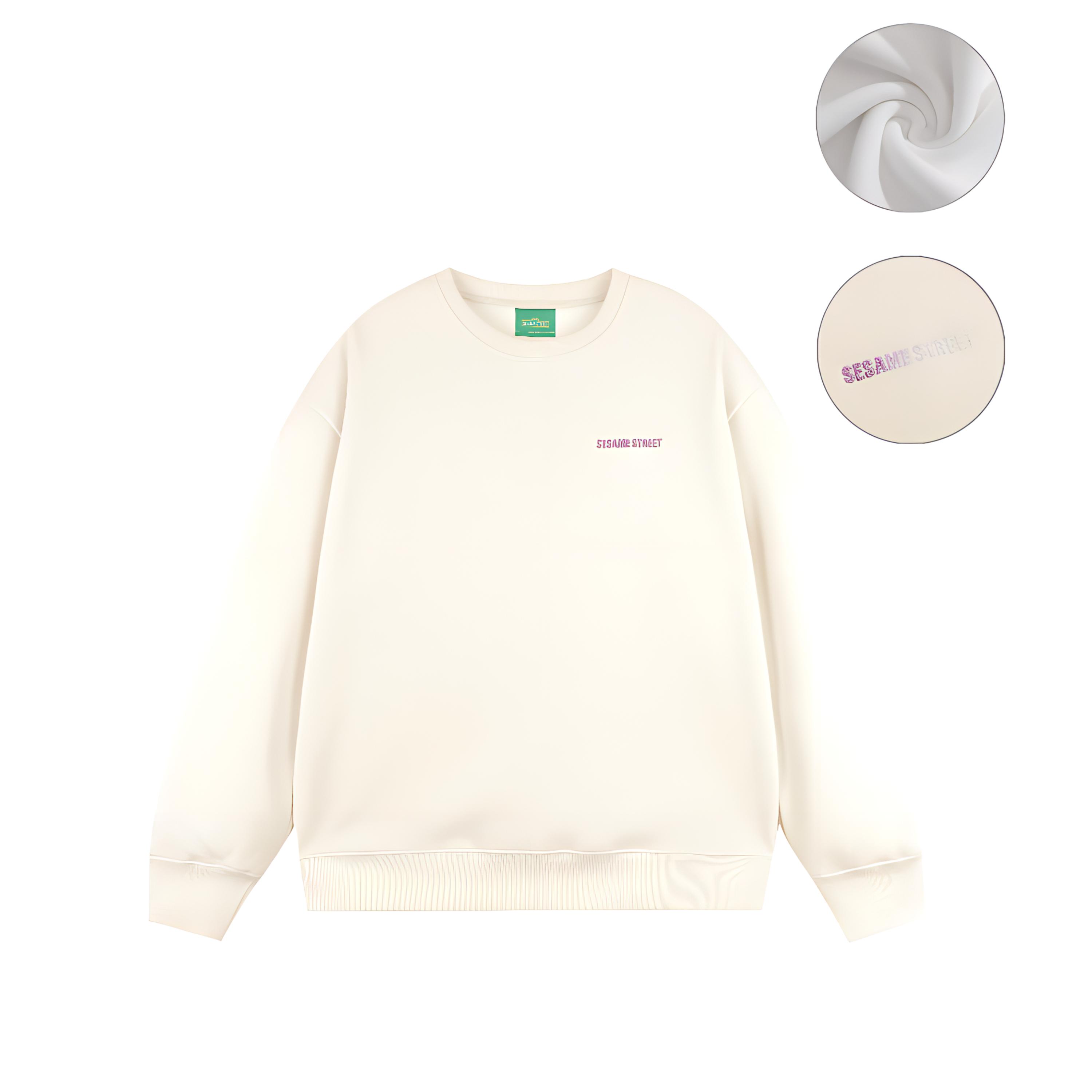 

Свитшот утепленный с флисовой подкладкой Unisex SESAME STREET, оранжевый[crew neck fleece-lined]