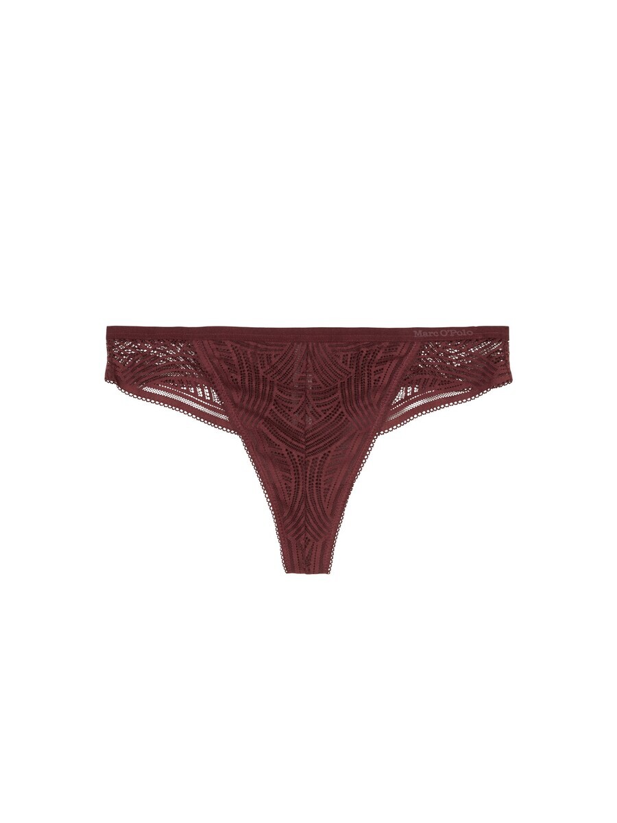 

Стринги Marc O'Polo Thong Timeless Lace, цвет ruby red