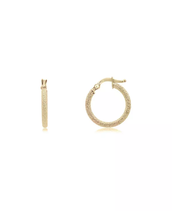 

Мини-Серьги-Кольца из желтого золота 14 карат The Lovery, gold