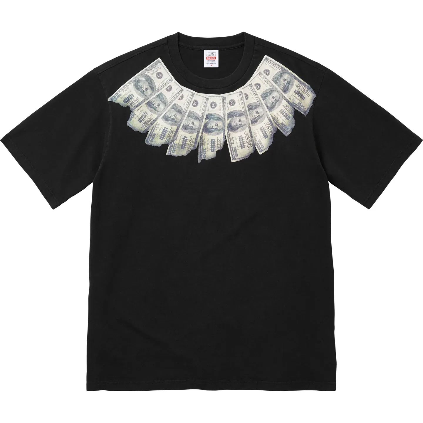 Футболка MM6 Maison Margiela SS26 WEEK4 Money S/S Top T Shirt Unisex Supreme, White — фото 3