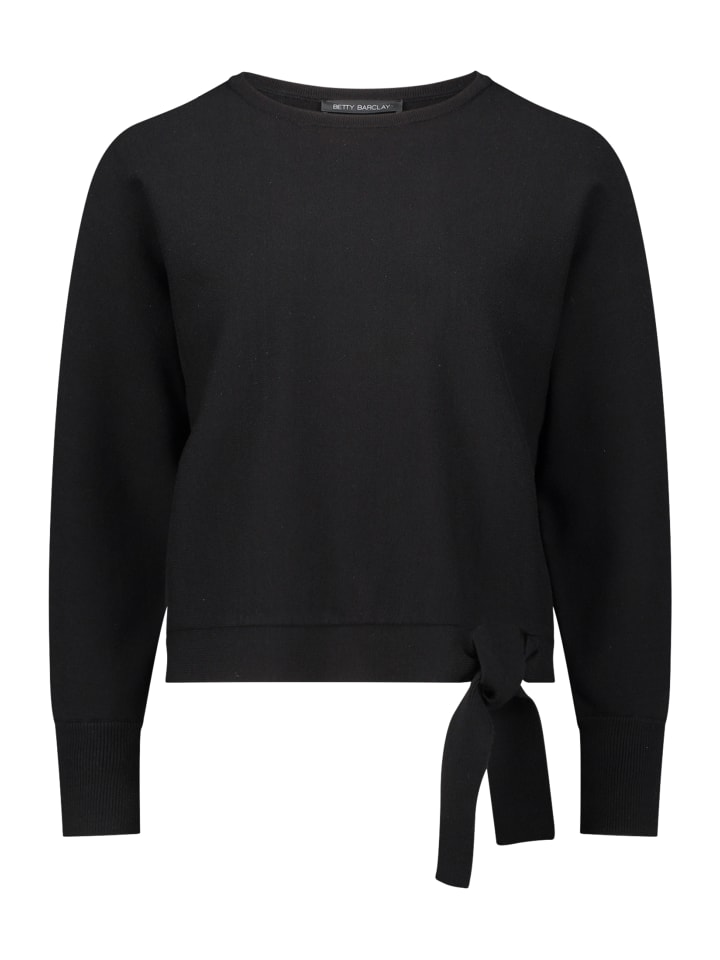 

Тонкий вязаный свитер с рукавами летучая мышь черного цвета Betty Barclay
