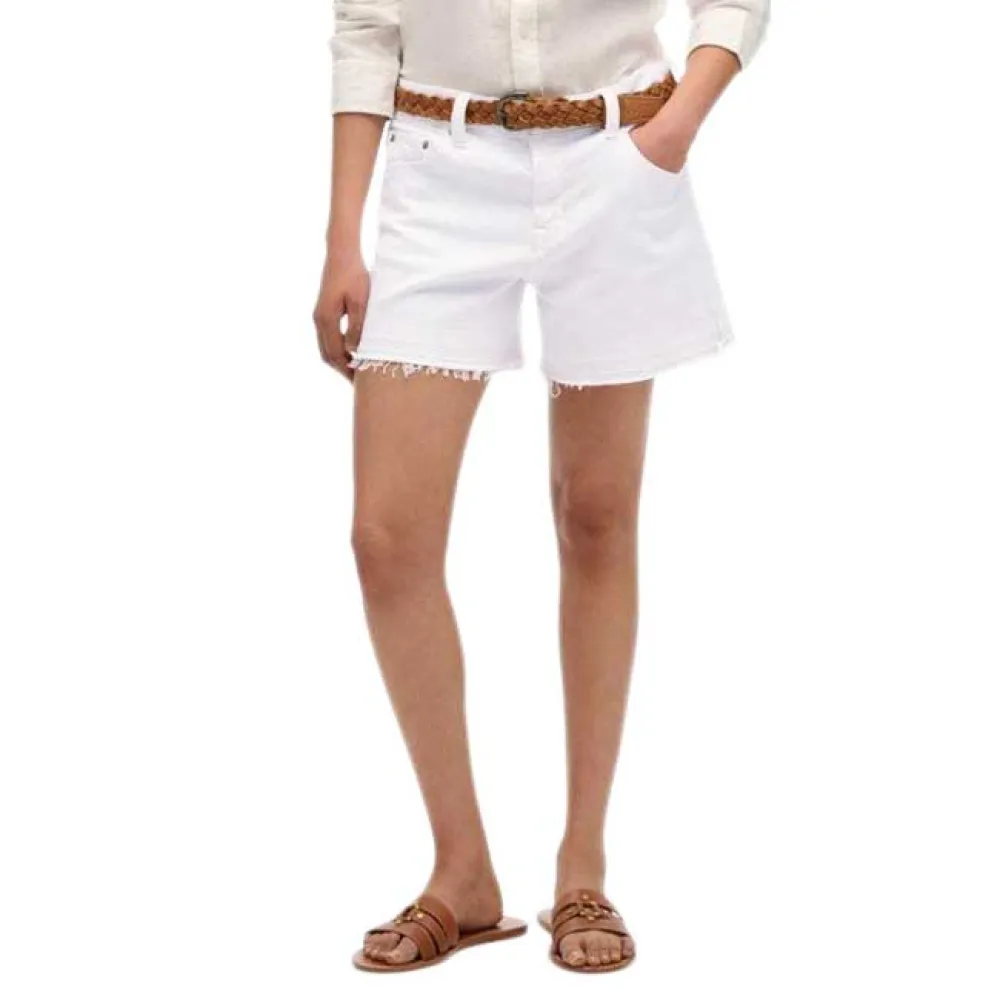

Шорты Superdry Mid Rise Cut Off, белый