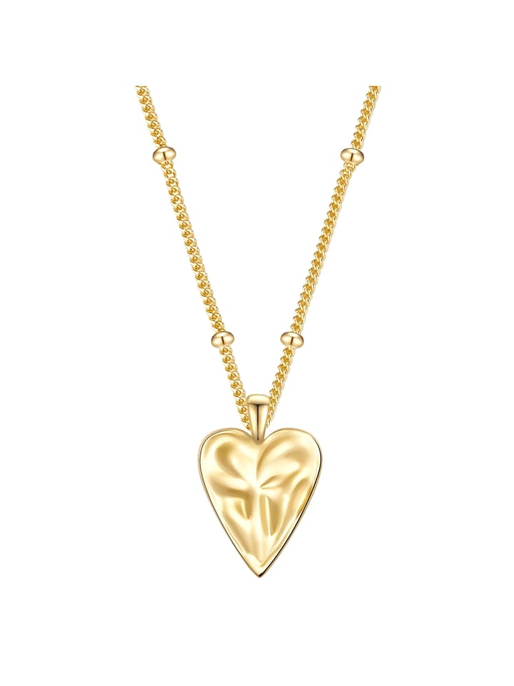 

Glanzstücke München Колье в форме сердца из стерлингового серебра с желтым золотом