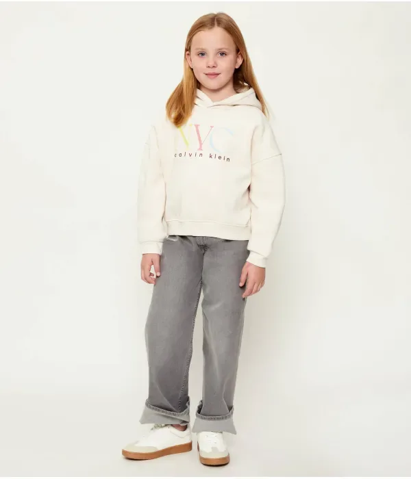 Толстовка с графическим принтом Нью-Йорка regular fit Calvin Klein Jeans, бежевый — фото 2