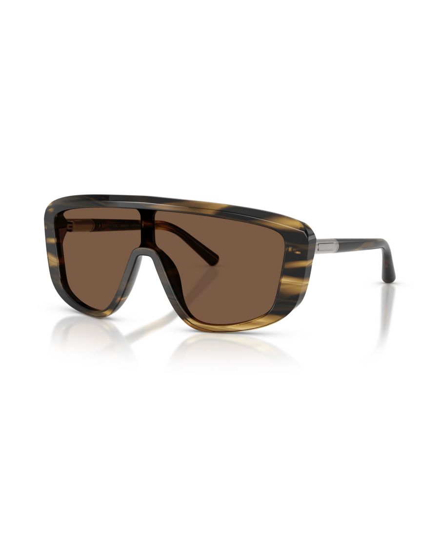 

Мужские прямоугольные солнцезащитные очки, DG4520 Dolce&Gabbana, Striped Brown