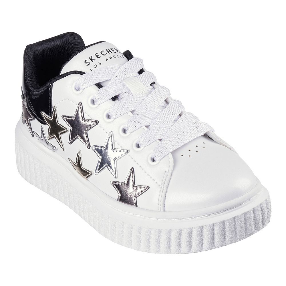 

Обувь для девочек Skechers Street Hi Ridge Superstardom, цвет White Black Gold