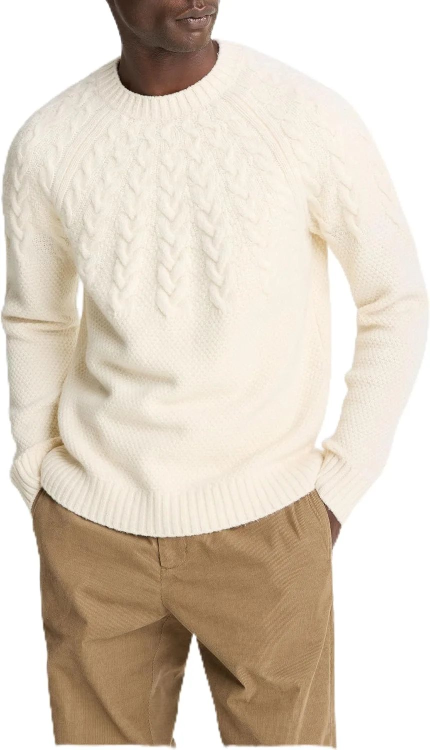 

Vince мужская длинная футболка с кабельным узором