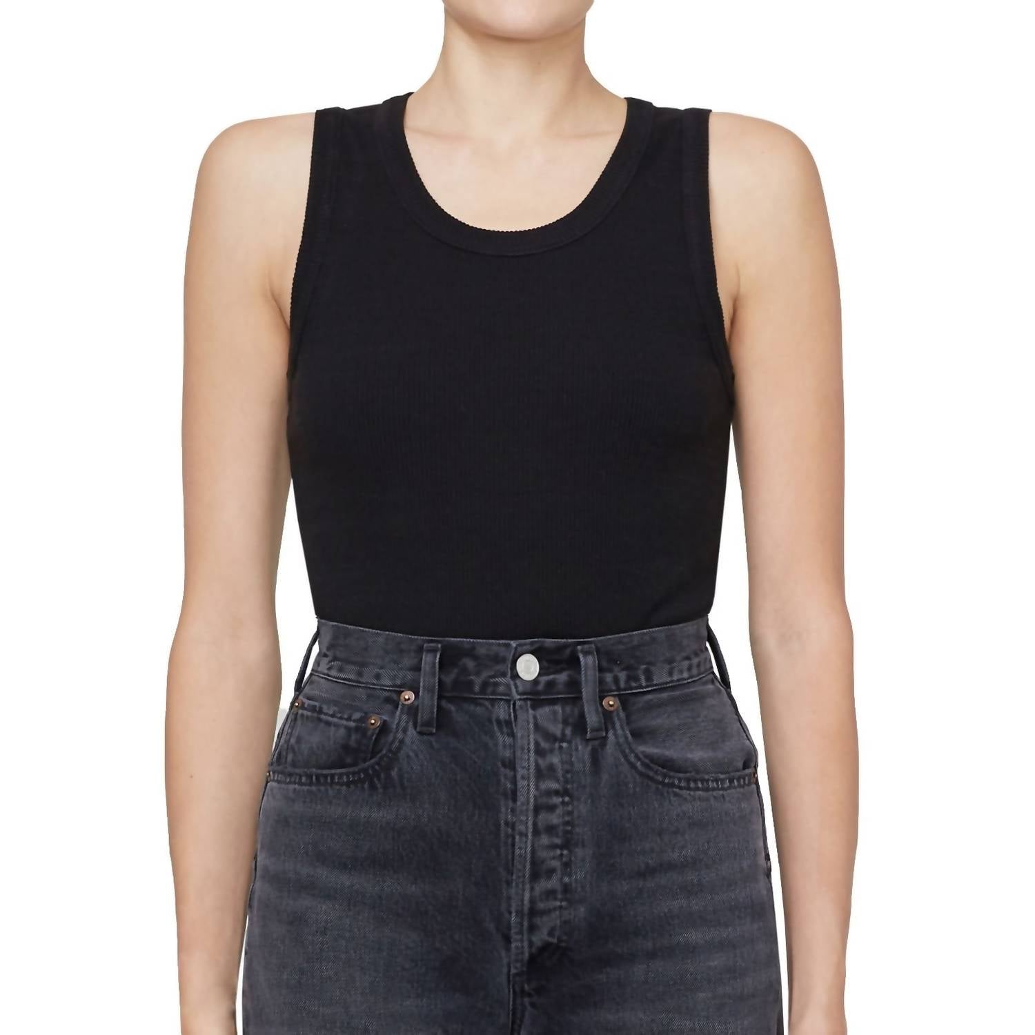 

Черный топ Poppy AGOLDE