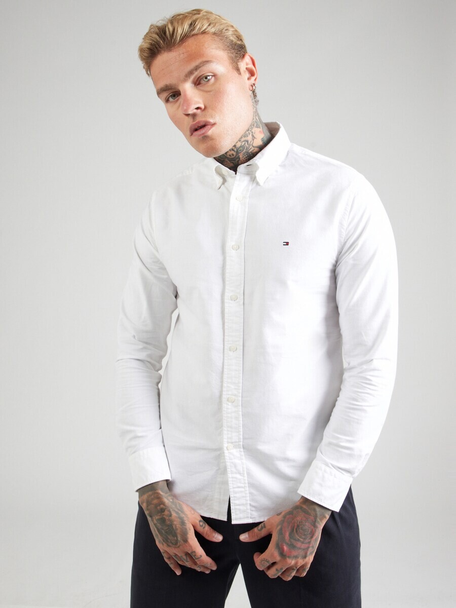 Повседневная рубашка TOMMY HILFIGER Regular fit Button Up Shirt HERITAGE, белый — фото 2