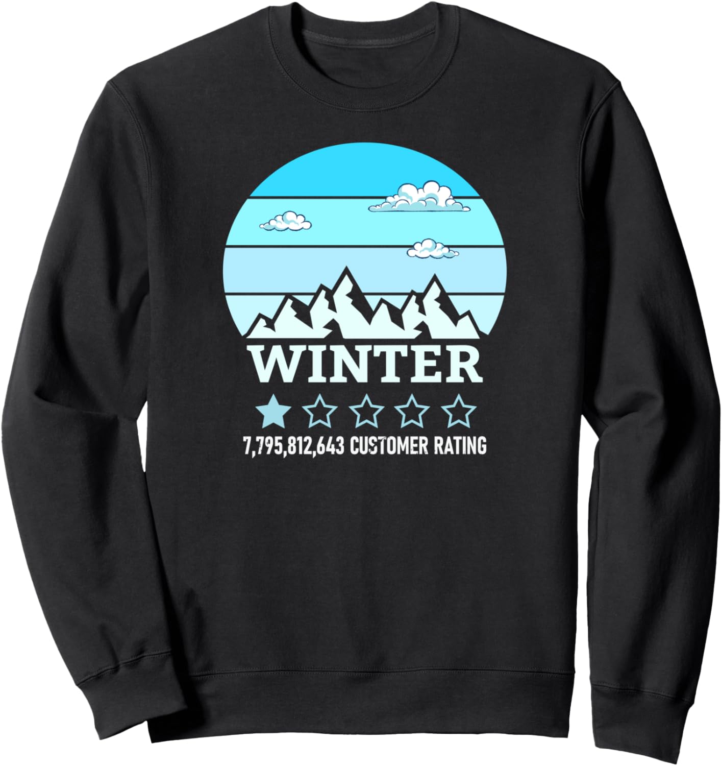 

1 из 1 звезды, зимняя толстовка Hate Winter Tees, черный