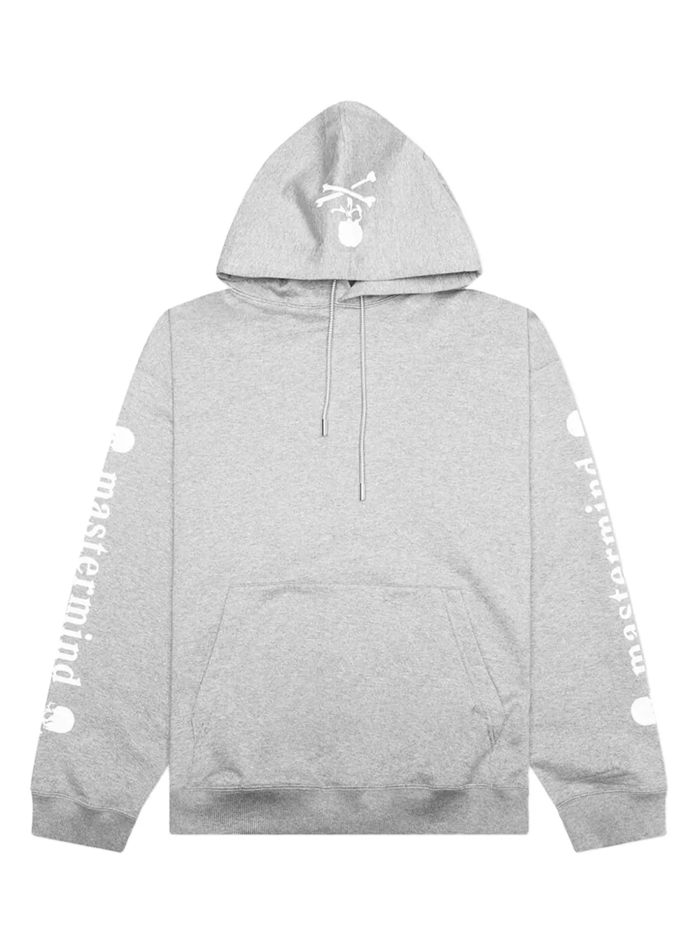 

Толстовка с капюшоном и принтом логотипа в виде черепа Mastermind Japan, серый