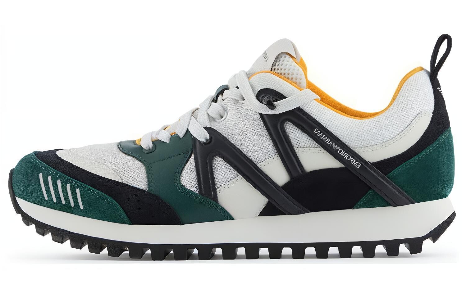 

Кроссовки EMPORIO ARMANI Lifestyle Shoes Men Low-top White/Green, зеленый