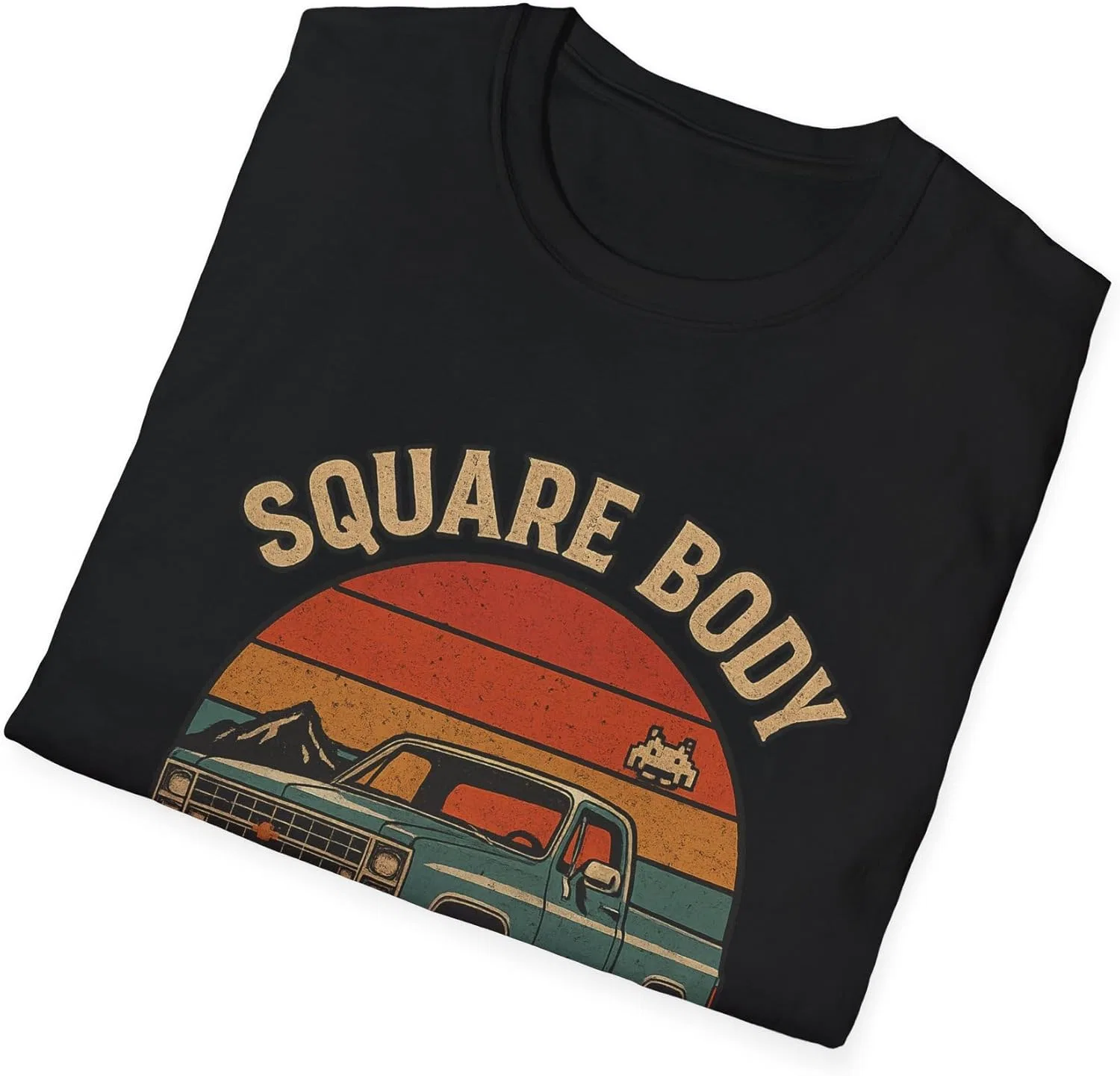 Ретро винтажная футболка с изображением грузовика Chevy Square Body, винтажные футболки с грузовиками — фото 3