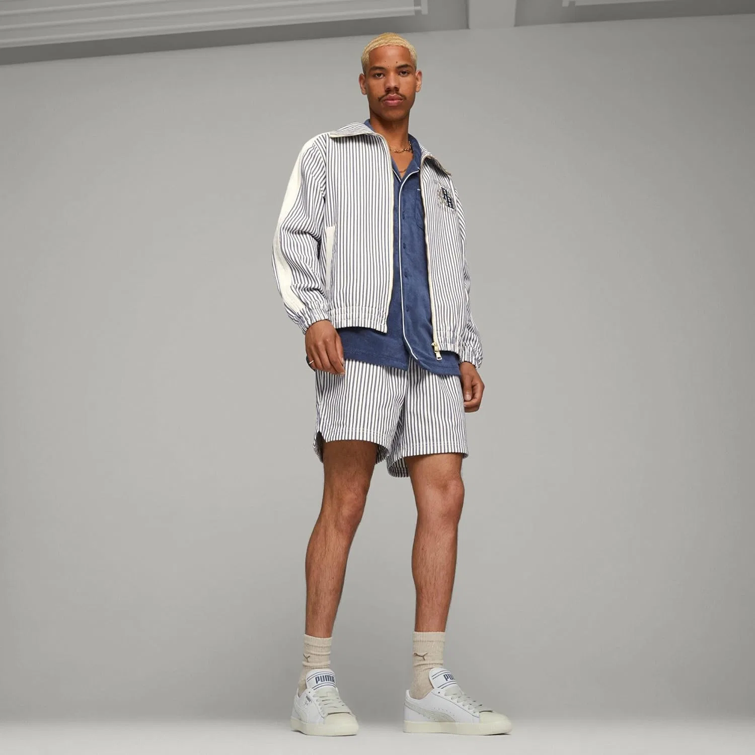 Кроссовки PUMA Clyde Q3 Rhuigi Weiß Herren, White-Grey-White — фото 2